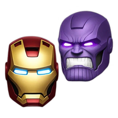 Iron man vs thanos sticker