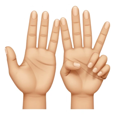 deux mains qui font un Z avec leurs deux doigts sticker