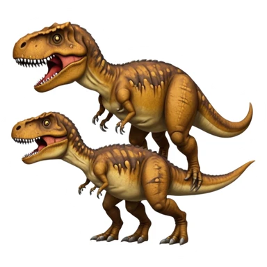 T-Rex with dead ceratosaurus sticker