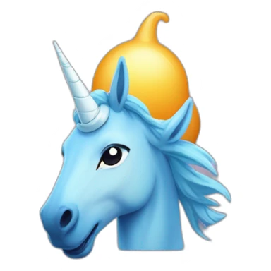 Une licorne sur le logo medadom sticker