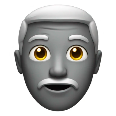 A face with rolled eyes and a mysterious smile  sticker