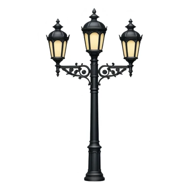 Classic street lamp post sticker