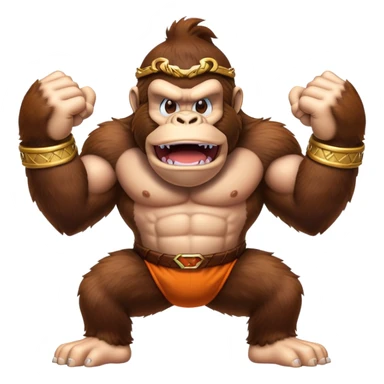 Donkey kong emoji sticker