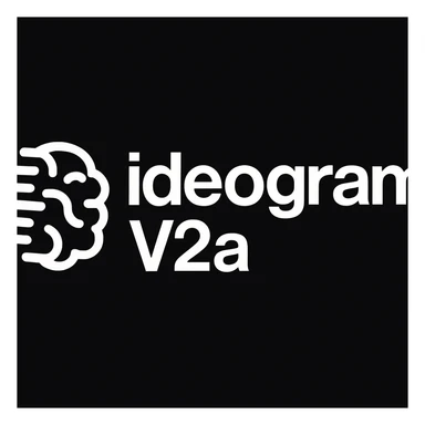 recreate this logo with text of "ideogram V2a" sticker