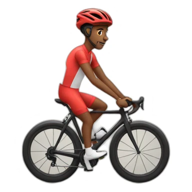 cyclists with heart eyes sticker