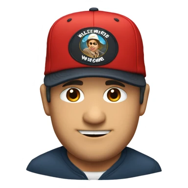 Mike wazovski in red hat sticker