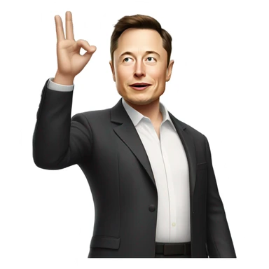 Elon musk salute sticker