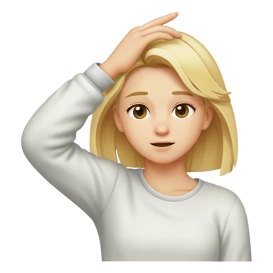 Blonde dabbing  sticker
