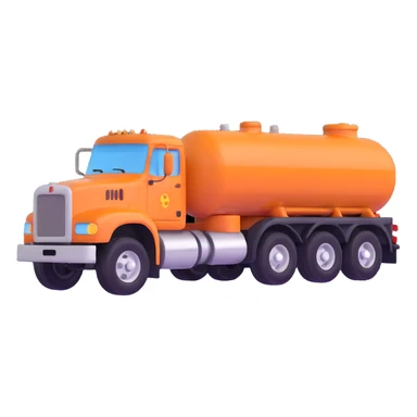 tanker truck with liquid cargo sticker