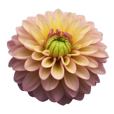 dahlia flower black sticker