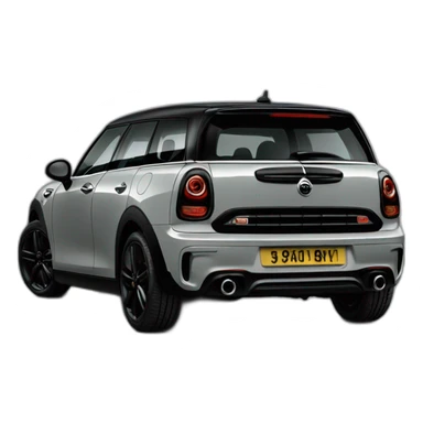 grey mini clubman black pack black stripes sticker