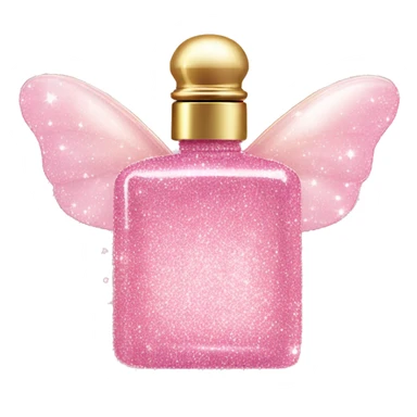 Fairy light pink perfume glitter sticker