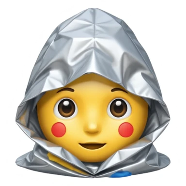 simple tin foil hat  sticker