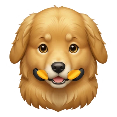 golden dog: short fur  sticker