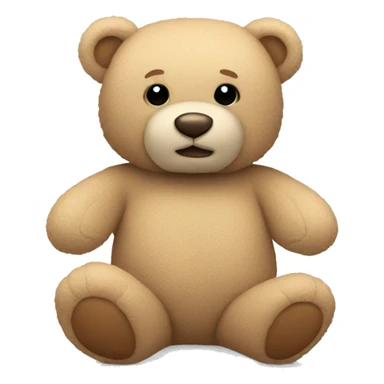 beige teddy bear sticker