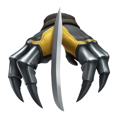 claw blades like Wolverine sticker