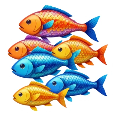 pile of fish sticker