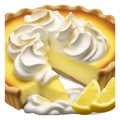 a slice of lemon meringue pie sticker