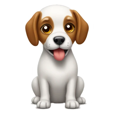 Dog with a muffin sticker