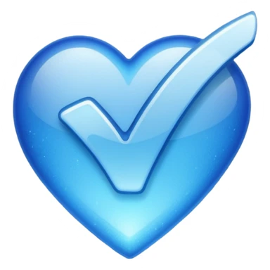 dark blue checkmark with sparkles sticker