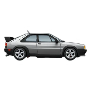 Audi-quattro-turbo-black sticker