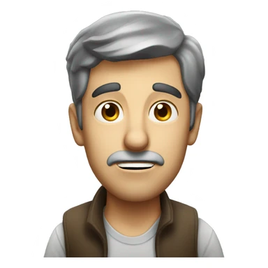 French man have a surprised  sticker