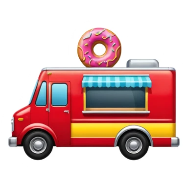  donut truck sticker