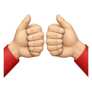 two hands making a fist bump, friendly gesture, simple and cheerful sticker