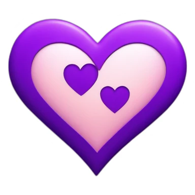 Purple heart, oblique sticker