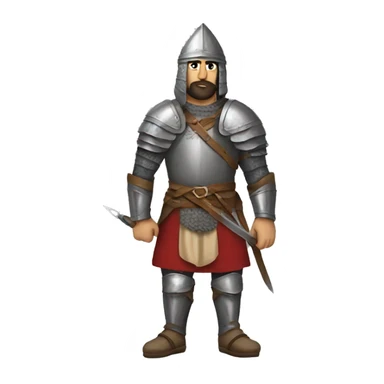 Armenian medieval warrior sticker
