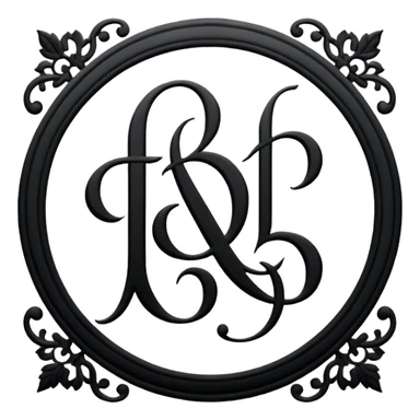 calligraphy style “SMD” sticker