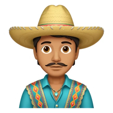 Tejana sombrero hombre sticker