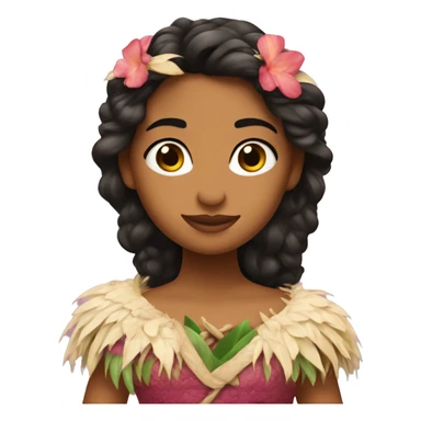 Crea la principessa vaiana che bacia un ranocchio sticker