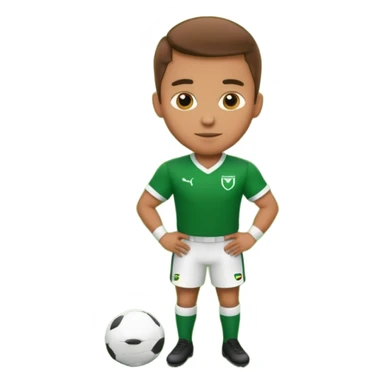 a football player in a match sticker