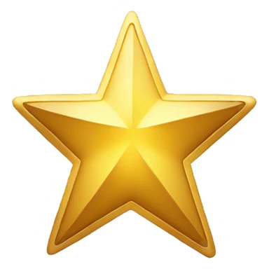 half golden star sticker
