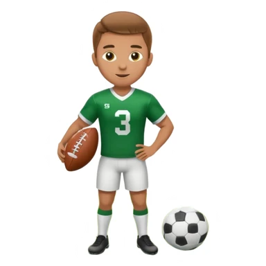 a football player in a match sticker