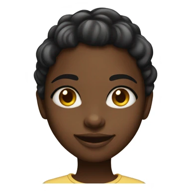 black girl smirk sticker