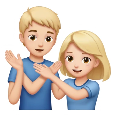 A boy who slap a girl in the back sticker