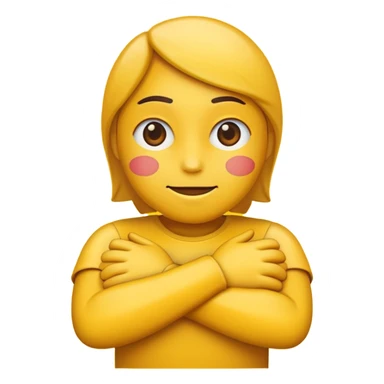 regular emoji crossing their arms sticker