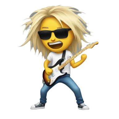 Headbanging emoji sticker