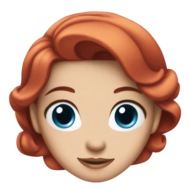 ariel with blue eyes sticker