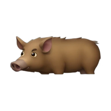 boar in the car sticker