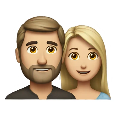 A man with his wife  sticker