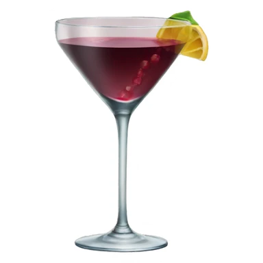 Cocktail in wine glass sticker
