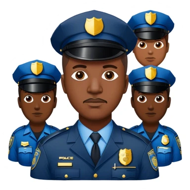 george floyd with police  sticker