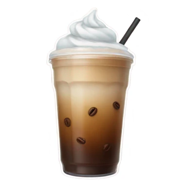 Aesthetic iced coffee sticker