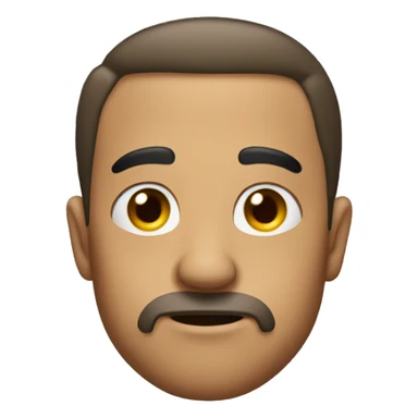 Extreme over the shoulder side eye  sticker