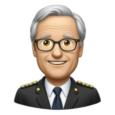 Michel Daerden Belgian politician sticker