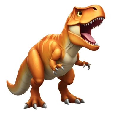 t-rex with muscular arms  sticker