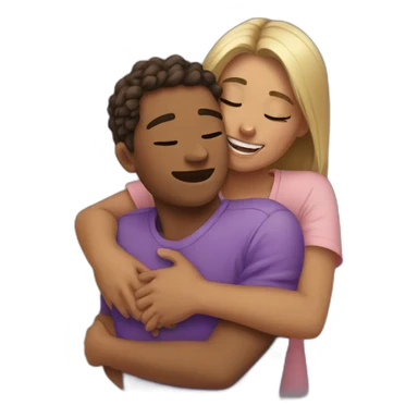 Sister's hug sticker